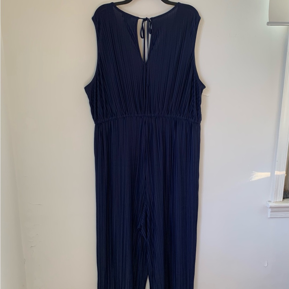 Torrid Pleated Knit Crop Wide Leg Jumpsuit 3X - Picture 9 of 13